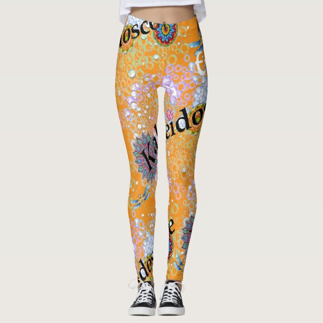 Orange Fizz Sorbet Leggings (Devant)