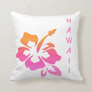 Orange florale Hawaï de rose de ketmie de coussin