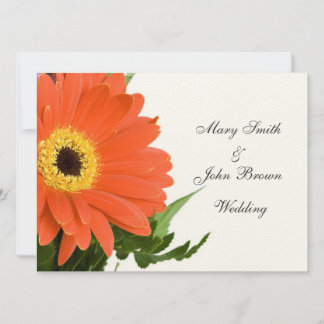 Orange Gerber Faire-part de mariage