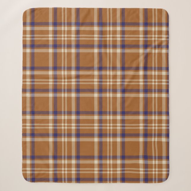 Orange Glen Plaid texturé transparent motif abstra (Devant)