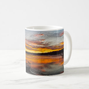 Orange Glory Matin Painterly Café Mug