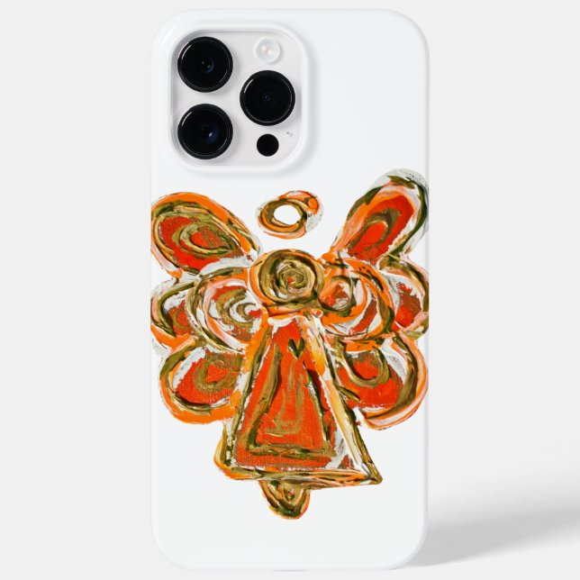 Orange Guardian Angel Art coque iphone personnalis (Verso)