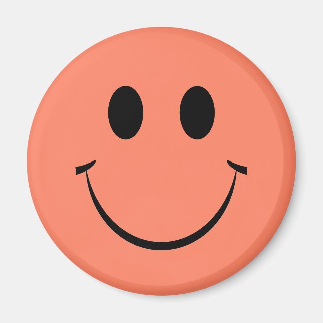 Orange Happy Face aimant (Devant)