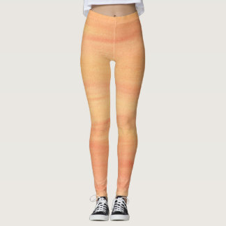Orange Jaune Peach Mélange Leggings Blended