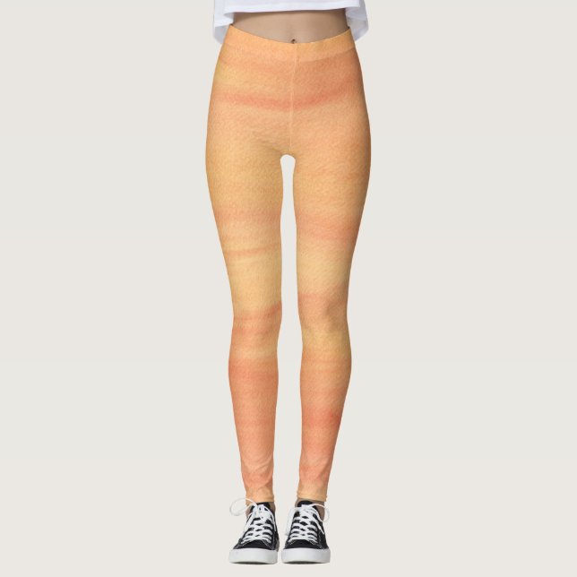 Orange Jaune Peach Mélange Leggings Blended (Devant)