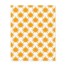 Orange jaune Sunny Suns Papier papier à gratter