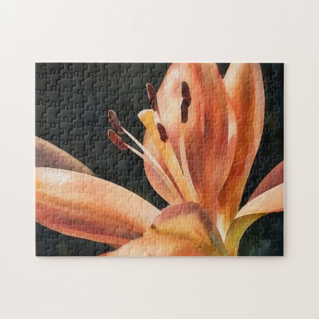 Orange Lily Garden Nature Puzzle (Horizontal)