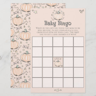 Orange Little Citrouille Baby Baby shower de Bingo