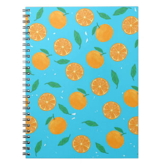 Orange Love, carnet avec motif d'été