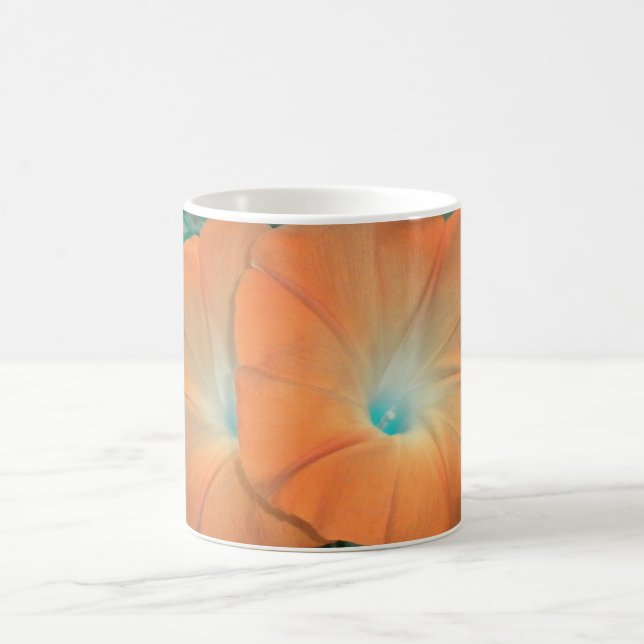 Orange Morning Glory Duo Mug (Centre)