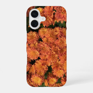 Orange Mums iPhone 16 Coque