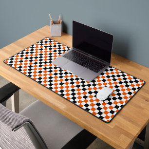 Orange Noir et Blanc à carreaux