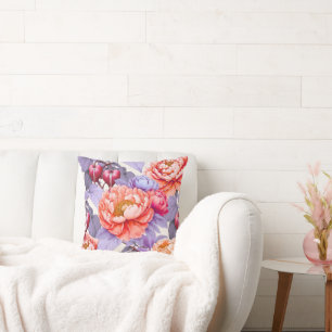 Orange Peony et oreiller coeur saignant