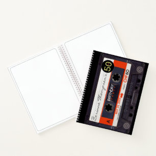 Orange Retro Audiotape 50e anniversaire Livre d'or