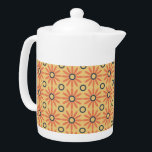 Orange rétro et noir mou Abstrait motif floral<br><div class="desc">Playful and fun are the words that come to mind as you look upon this sweet retro orange and black abstract floral pattern. Oh si adorable et super cute as well. This classic daisy inspecred floral pattern translates perfectly to both fashion and home decor items. Le poison parfait pour tout...</div>