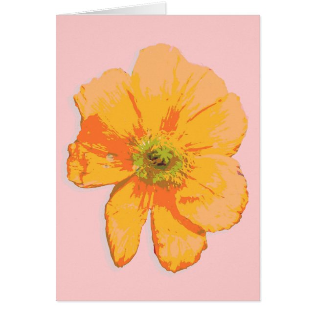 Orange Retro / Fleur PopArt (Devant)