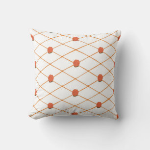 Orange Rose Criss Cross Quilt Motifs Coussins