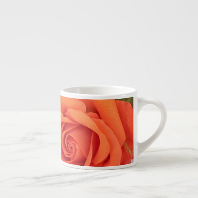 Orange Rose Presque Minimalisme Coffee Mug Cup (Droite)
