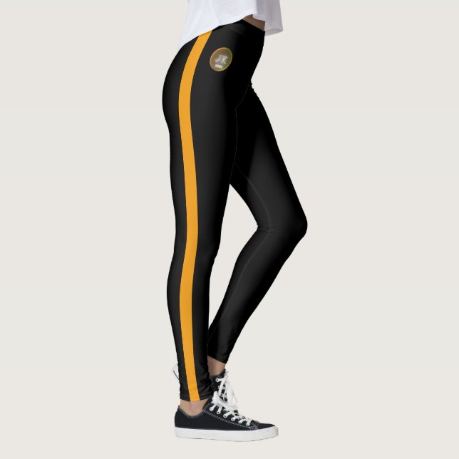 Orange striped Les Deux Côtés Leggings JK 2024 (Droite)