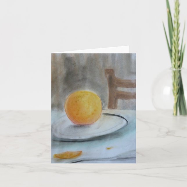 Orange sur Plaque pastel carte pour notes par Brad (Devant)