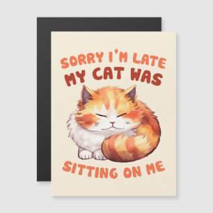 Orange Tabby Chat - Désolé, je suis en retard