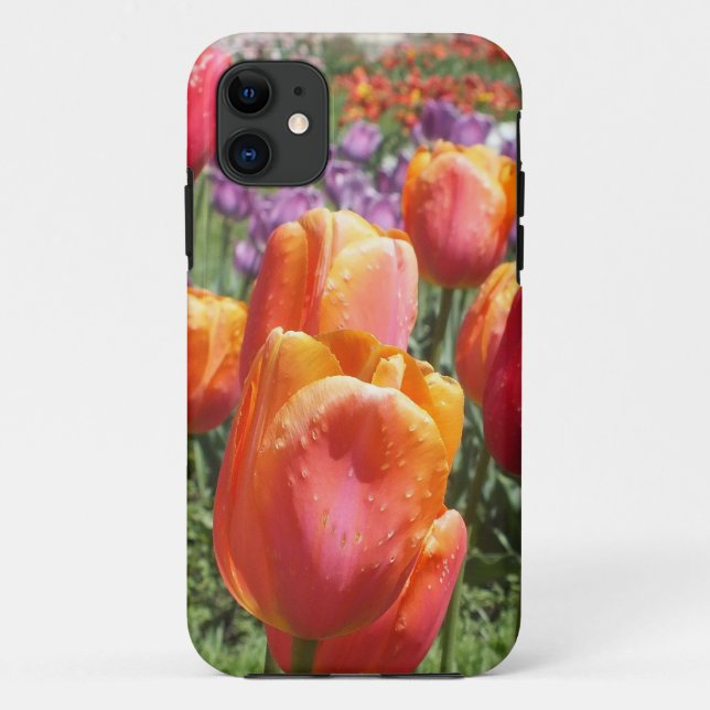 Orange Tulips iPhone 5 coque (Dos)