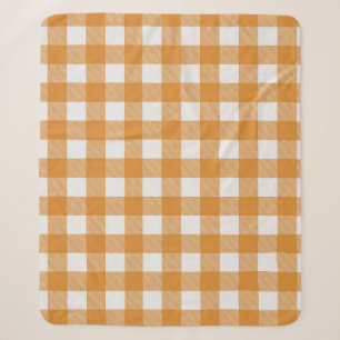 Orange White Buffalo Check Plaid Farmhouse