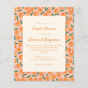 Oranges Budget Fruit Aquarelle Couples Douche