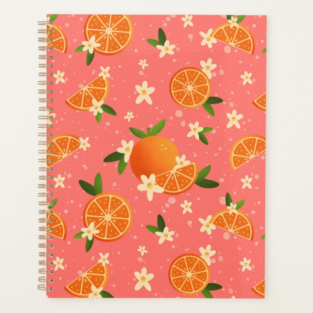 Oranges et fleurs d'oranger Planner (Devant)