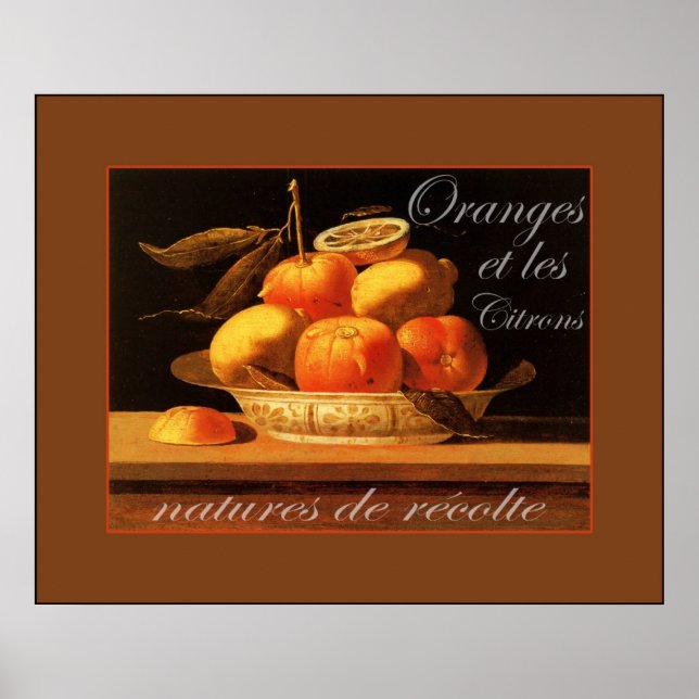 Oranges et les Citrons ~ Poster français Vintage (Devant)
