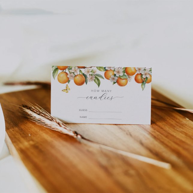 Oranges Et Verdure Combien De Candies Carte De Jeu (Créateur téléchargé)