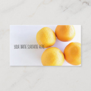 Oranges funky Bio Feer Carte de visite