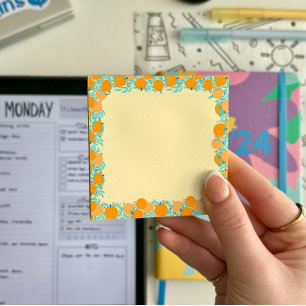 Oranges motif Post-it Notes 7,6 x 7,6 cm