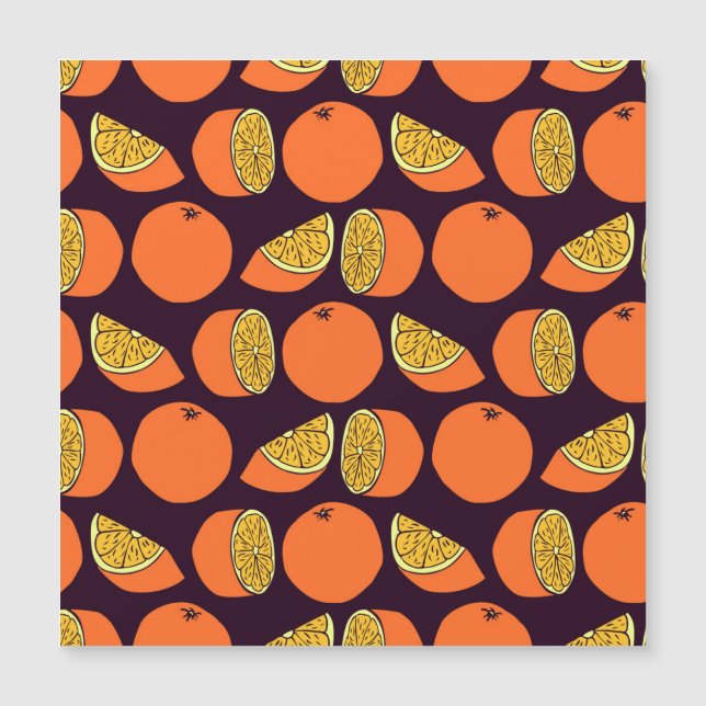 Oranges sans couture motif, texture vintage. (Devant)