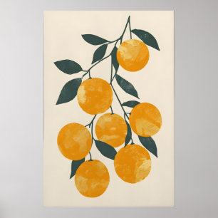 Oranges Tendances Impression d'Art Numérique - Mai