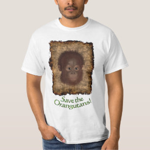 Orangutan Baby Face Wildlife-support T-Shirt