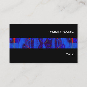 Orb Bleu foncé Bande carte de visite noir