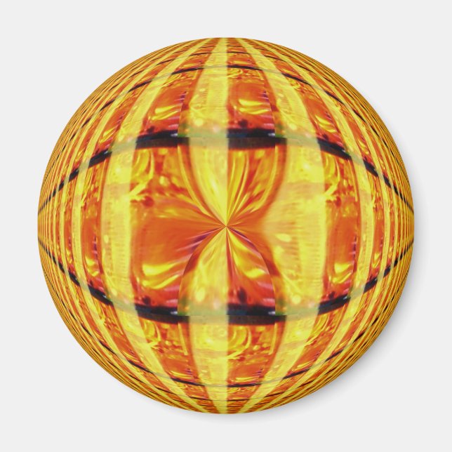 Orb Gold frigo aimant rond (Devant)