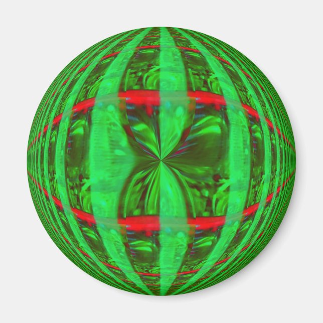 Orb Green frigo aimant rond (Devant)