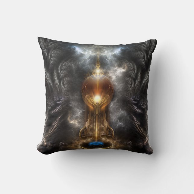 Orbe De Lumière Fractale Art Mojo Coussin (Recto)