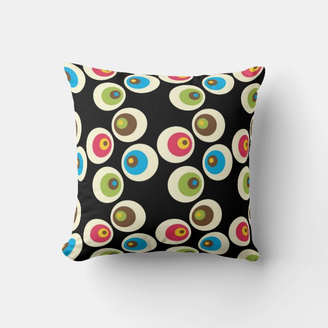 Orbes sur le Coussin MOJO noir (Recto)