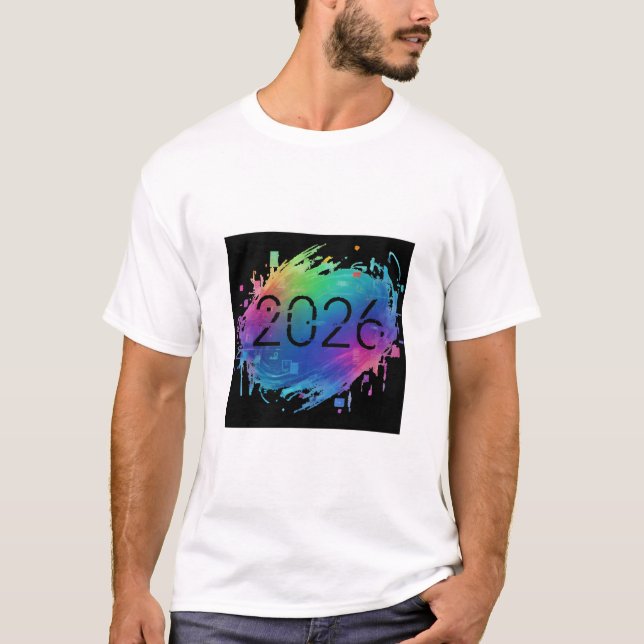  Orbital Dawn: 2026 New Year T-Shirt (Devant)