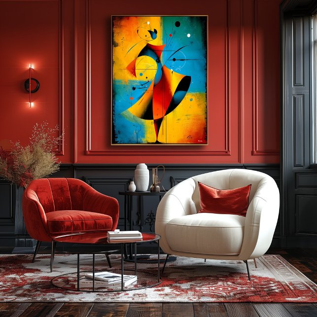 Orbitale Solaire – Art Mural Géométrique Abstrait  (Créateur téléchargé)