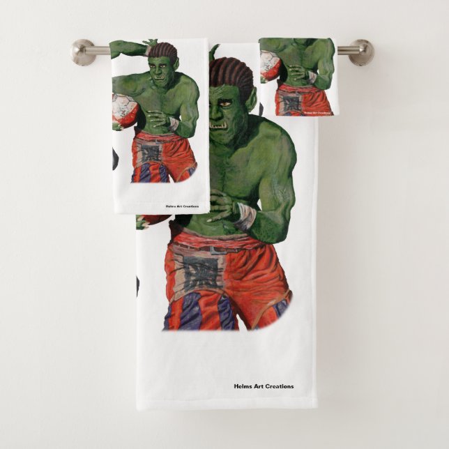 Orc Gladiator Football Sport Imaginaire Serviettes (En situation)