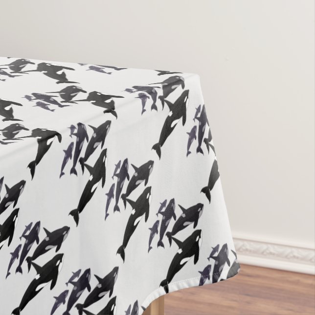 Orca Baleine nappe Tueur Whale Art nappe (In Situ)