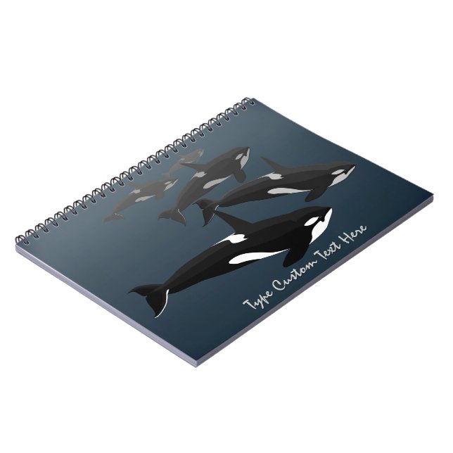 Orca Carnet Personnalisé Killer Whale Journal (Côté gauche)