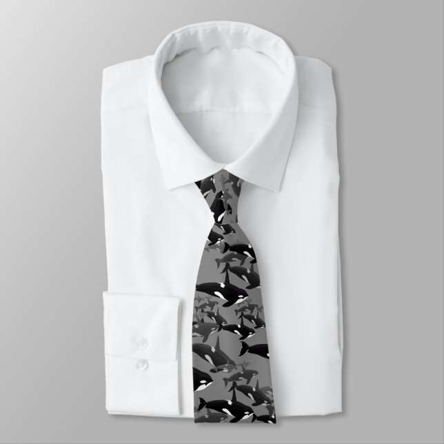 Orca Cravate Killer Whale Necktie Enregistrer le c (Attaché)