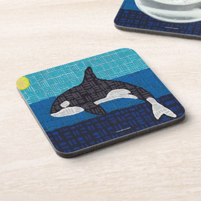 Orca - Dessous-de-verre en plastique (Côté gauche)