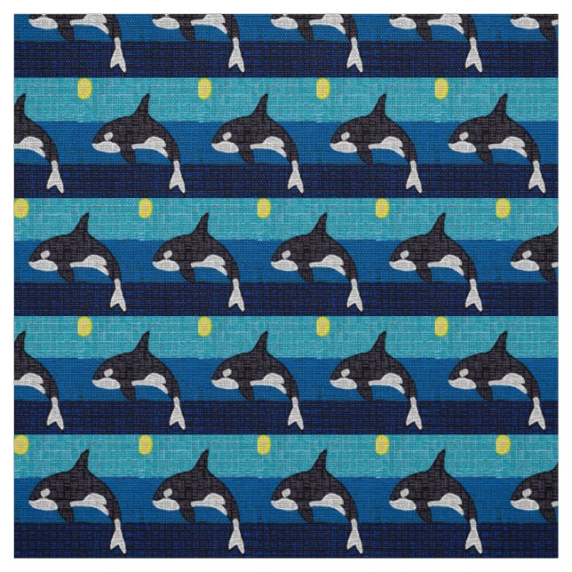Orca - Tissu Popeline de Polyester (Échantillon)
