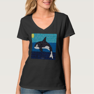 Orca (vivid) - T-Shirt col en V pour femmes